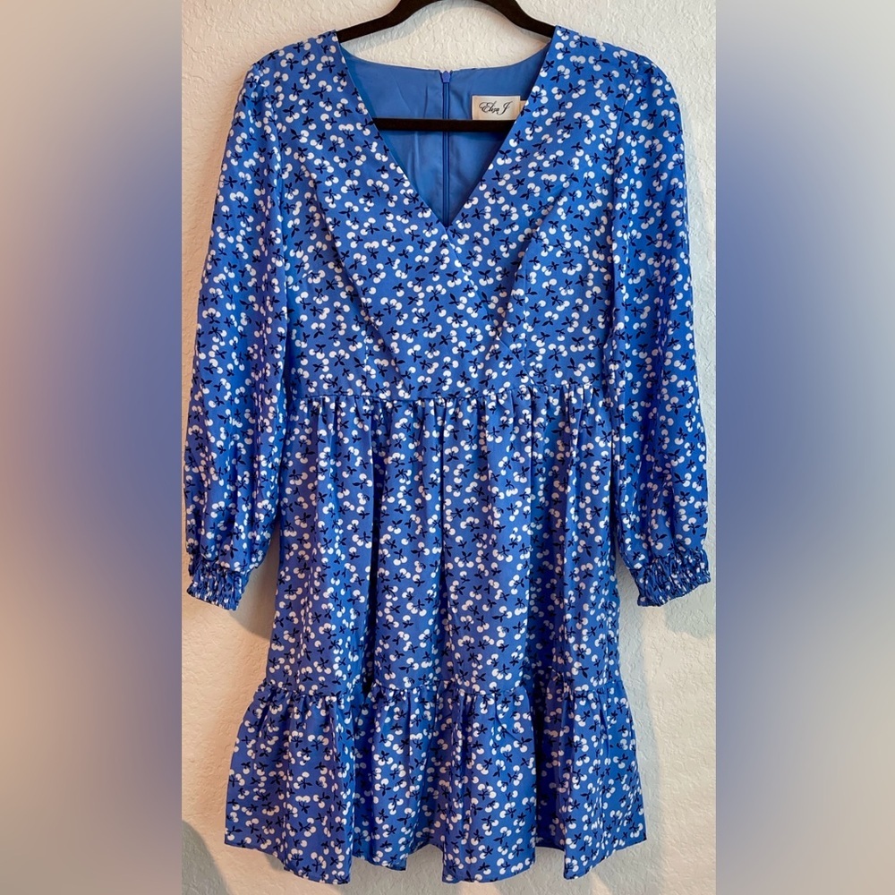 Eliza J Royal Blue Baby Doll Dress - Picture 2 of 8